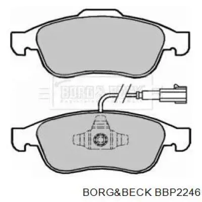 Передние тормозные колодки BBP2246 Borg&beck