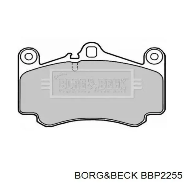 Передние тормозные колодки BBP2255 Borg&beck