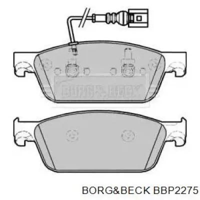 Передние тормозные колодки BBP2275 Borg&beck