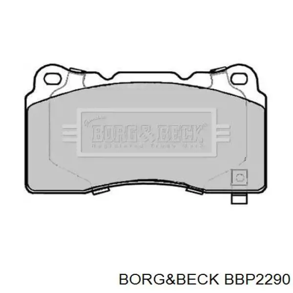 Передние тормозные колодки BBP2290 Borg&beck