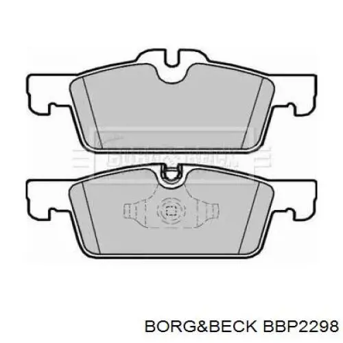 Передние тормозные колодки BBP2298 Borg&beck