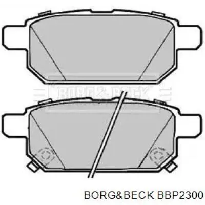 Задние тормозные колодки BBP2300 Borg&beck