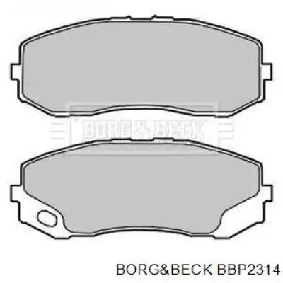 Передние тормозные колодки BBP2314 Borg&beck