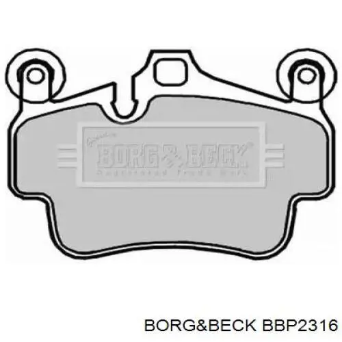 Передние тормозные колодки BBP2316 Borg&beck