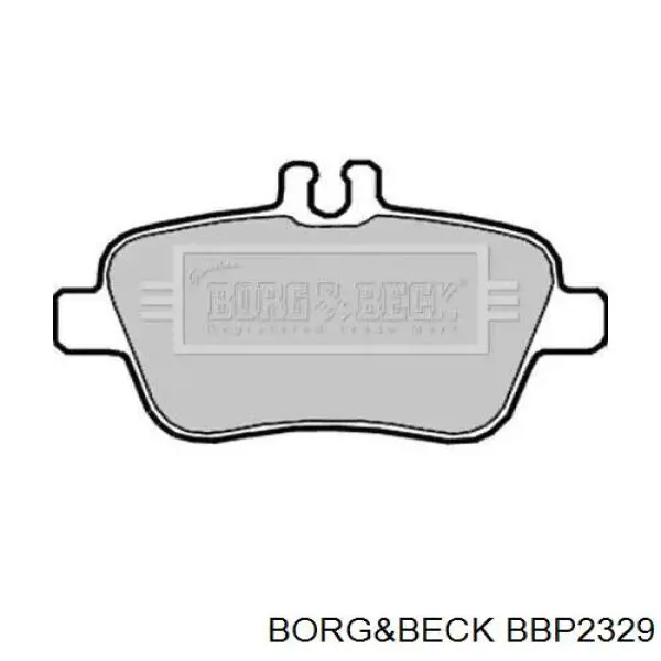 Задние тормозные колодки BBP2329 Borg&beck