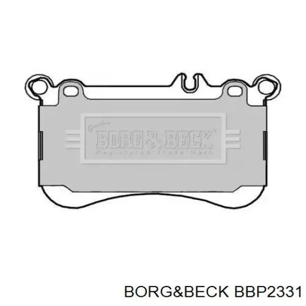 Передние тормозные колодки BBP2331 Borg&beck