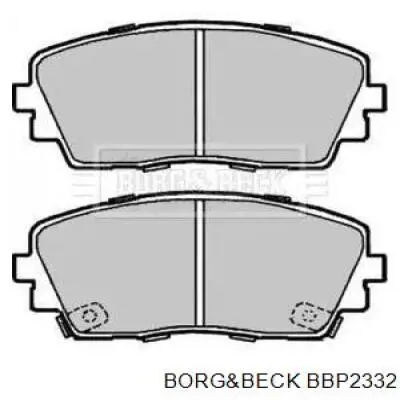 Передние тормозные колодки BBP2332 Borg&beck