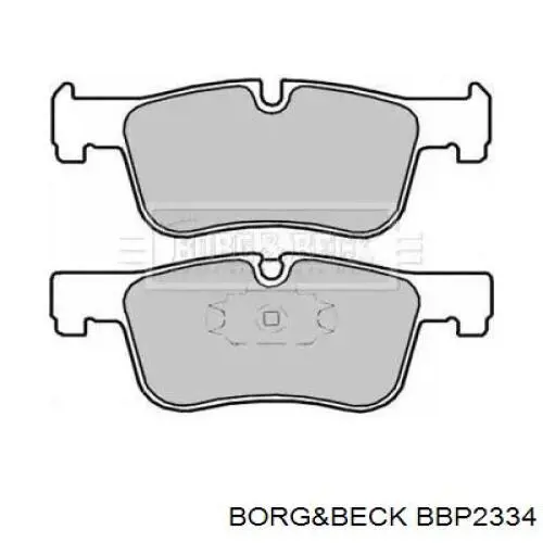 Передние тормозные колодки BBP2334 Borg&beck