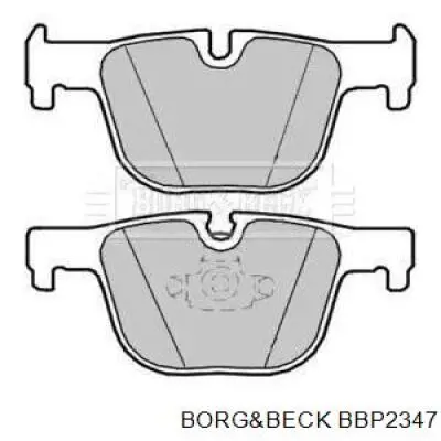 Задние тормозные колодки BBP2347 Borg&beck