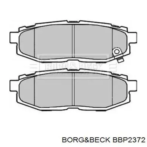 Задние тормозные колодки BBP2372 Borg&beck