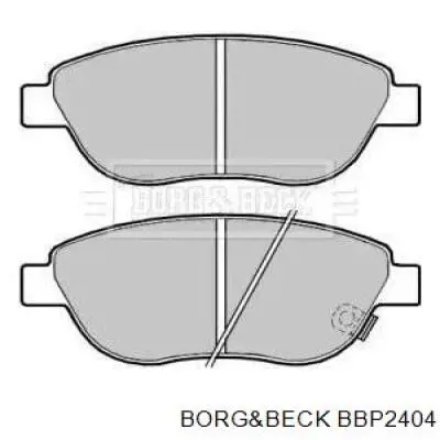 Передние тормозные колодки BBP2404 Borg&beck