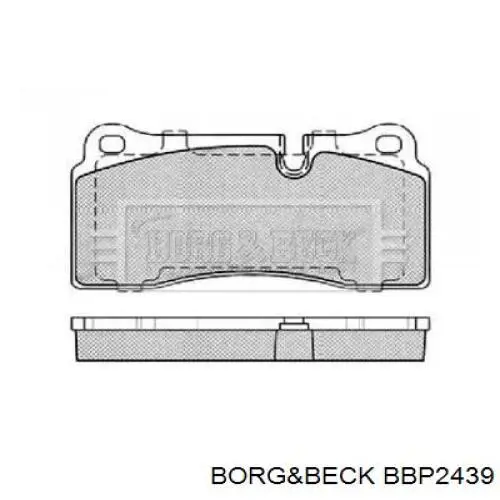 Задние тормозные колодки BBP2439 Borg&beck