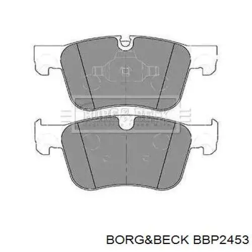 BBP2453 Borg&beck sapatas do freio dianteiras de disco