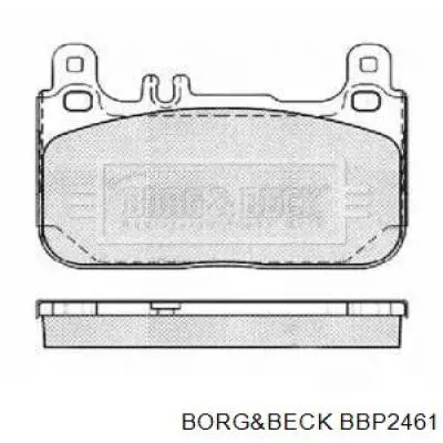 Задние тормозные колодки BBP2461 Borg&beck