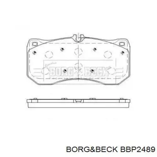 Передние тормозные колодки BBP2489 Borg&beck