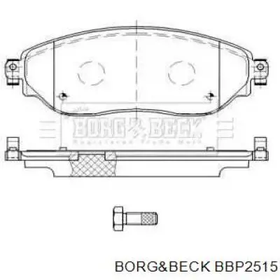 BBP2515 Borg&beck sapatas do freio dianteiras de disco