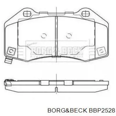 Передние тормозные колодки BBP2528 Borg&beck