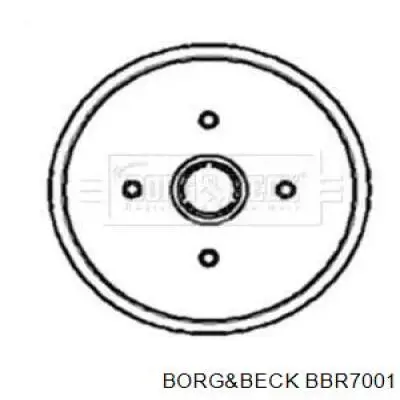 Тормозной барабан BBR7001 Borg&beck