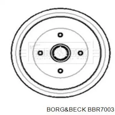 Тормозной барабан BBR7003 Borg&beck