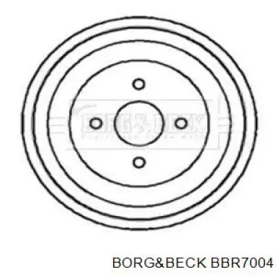 Тормозной барабан BBR7004 Borg&beck