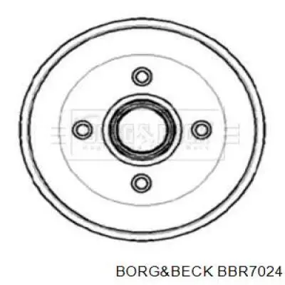 Тормозной барабан BBR7024 Borg&beck