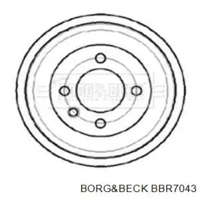 Тормозной барабан BBR7043 Borg&beck