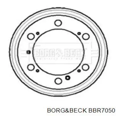 Тормозной барабан BBR7050 Borg&beck