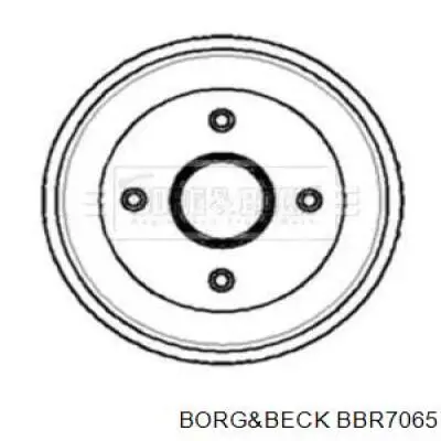 Тормозной барабан BBR7065 Borg&beck