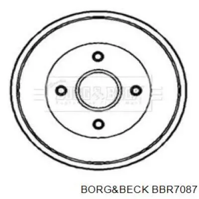 Тормозной барабан BBR7087 Borg&beck