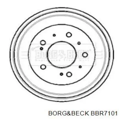 Тормозной барабан BBR7101 Borg&beck