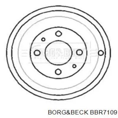 Тормозной барабан BBR7109 Borg&beck