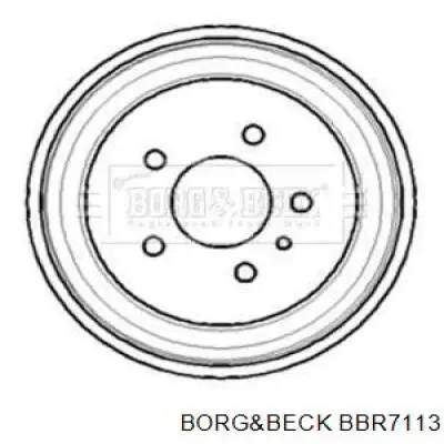 Тормозной барабан BBR7113 Borg&beck