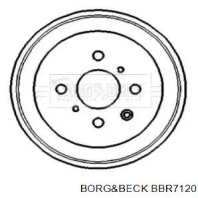 Тормозной барабан BBR7120 Borg&beck