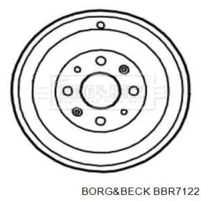 Тормозной барабан BBR7122 Borg&beck