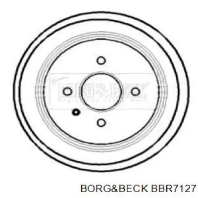 Тормозной барабан BBR7127 Borg&beck