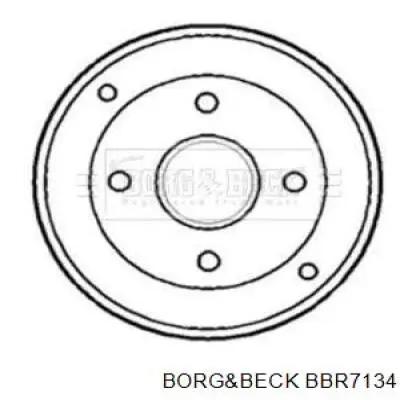 Тормозной барабан BBR7134 Borg&beck