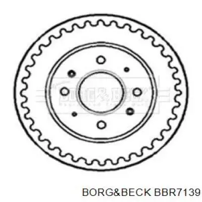 Тормозной барабан BBR7139 Borg&beck