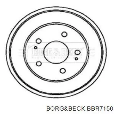 Тормозной барабан BBR7150 Borg&beck