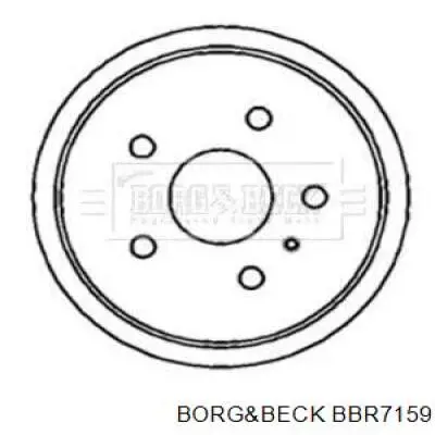 Тормозной барабан BBR7159 Borg&beck