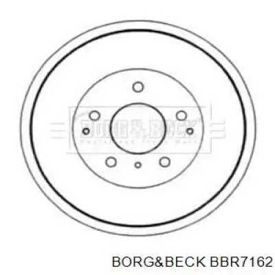 Тормозной барабан BBR7162 Borg&beck