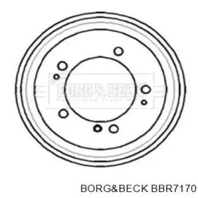 Тормозной барабан BBR7170 Borg&beck