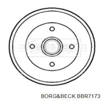 Тормозной барабан BBR7173 Borg&beck