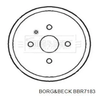 Тормозной барабан BBR7183 Borg&beck