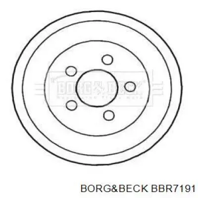 Тормозной барабан BBR7191 Borg&beck