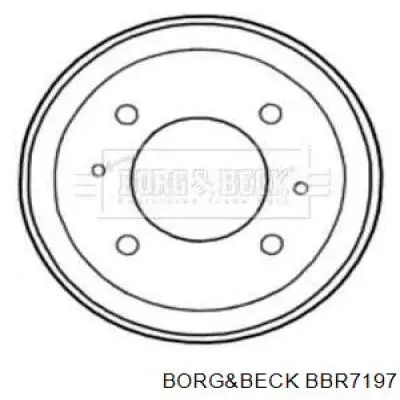 Тормозной барабан BBR7197 Borg&beck