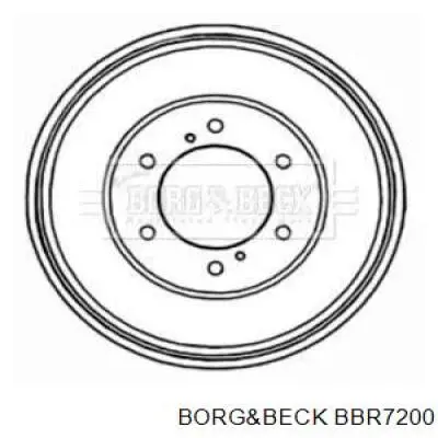 Тормозной барабан BBR7200 Borg&beck