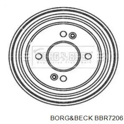 Тормозной барабан BBR7206 Borg&beck