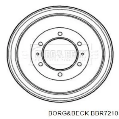 Тормозной барабан BBR7210 Borg&beck