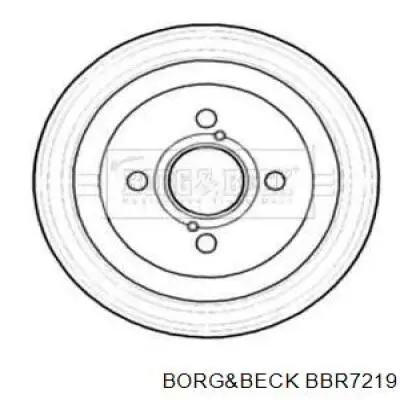 Тормозной барабан BBR7219 Borg&beck