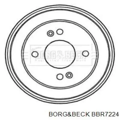 Тормозной барабан BBR7224 Borg&beck